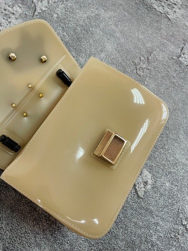 FURLA CANDY Shoulder Bag PVC Cross Body Beige Ledies - Picture 16 of 24