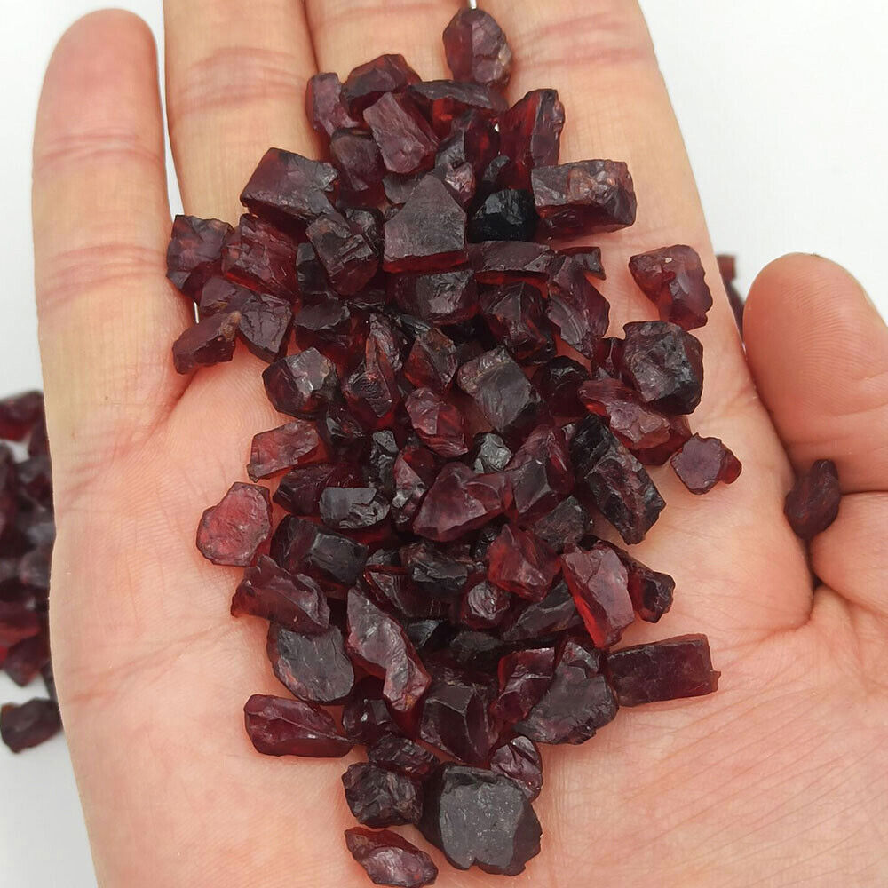 kapitalisme ros kaustisk 50g Natural Red Garnet Rough Stone Crystal Healing Gemstones Specimen Home  Decor | eBay