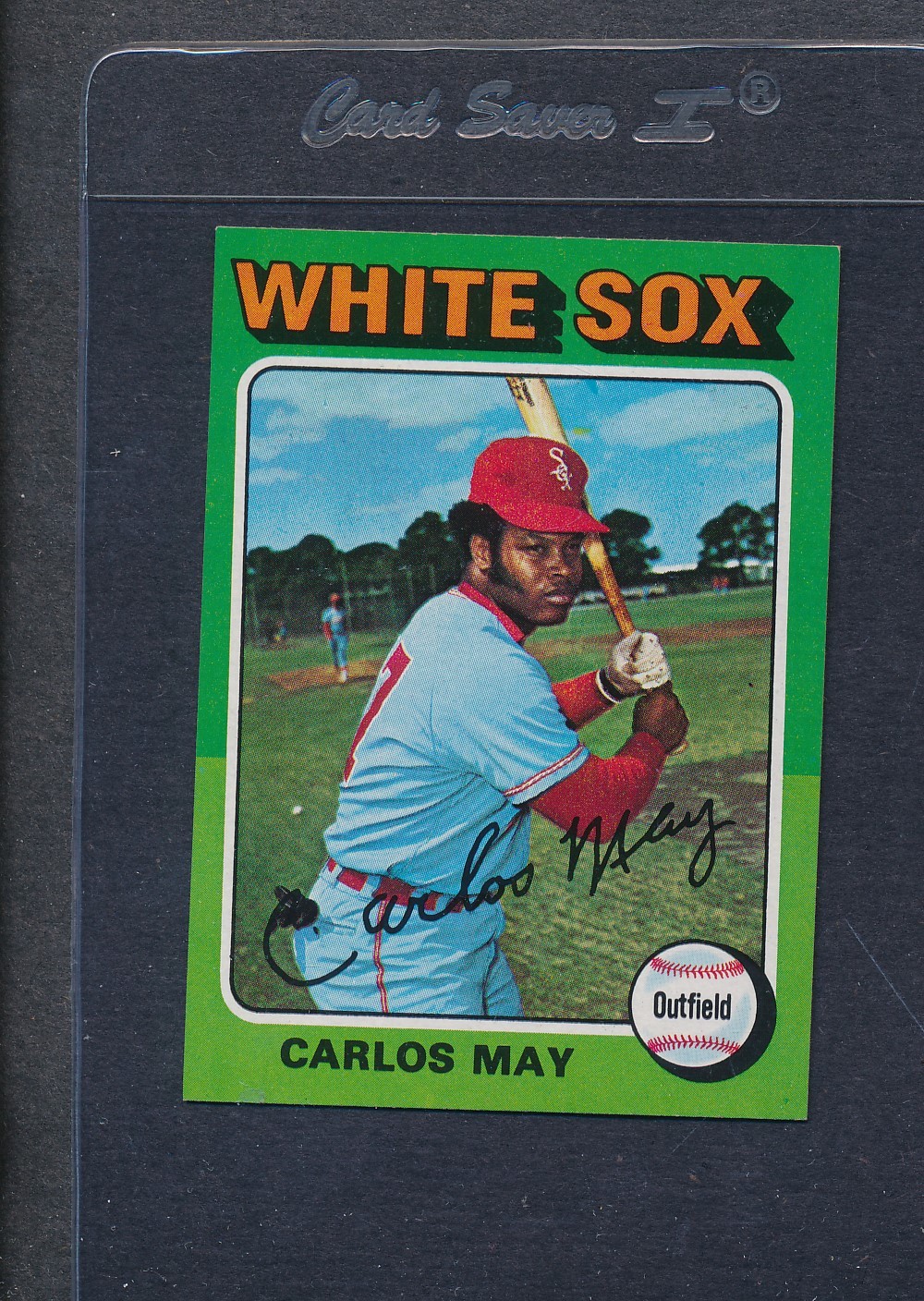 1975 Topps Mini #480 Carlos May White Sox NM *1155