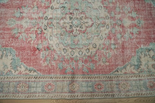 BOHO DECOR RUG, Red Area Rug, Vintage Oriental Rug, Carpet, 5.58x9.81 ft. H-2167 - Bild 8 von 11