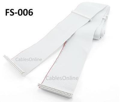 69inch Internal IDC 50-Pin 7-Connector SCSI Cable for 1-6 Drives, CablesOnline