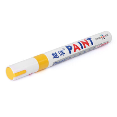 Waterproof Paint Marker Pen Permanent Tire Tyre Tread Rubber Metal Access Yellow
