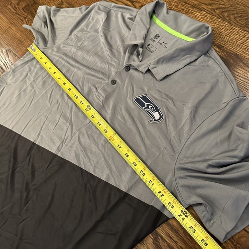 Nike NFL Mens Polo XL Seattle Seahawks Team Issued Football Shirt - Picture 5 of 6
