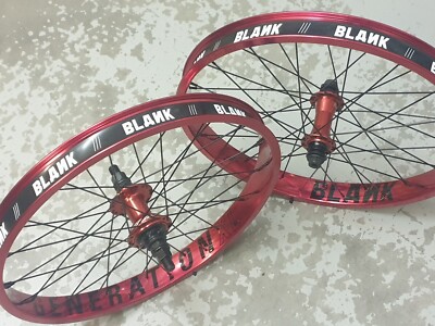 PAAR Blank Generation XL 20'' BMX Alufelgen (gedichtet) 9 Zähne Ritzel NEU rot