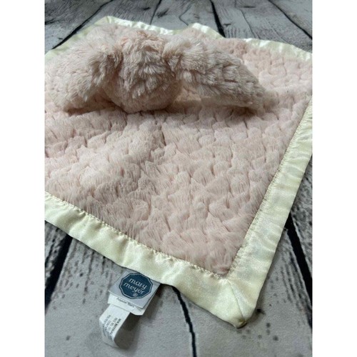 Mary Meyer Bunny Rabbit Security Blanket Soft Plush Satin Trim Lovey - Picture 4 of 7