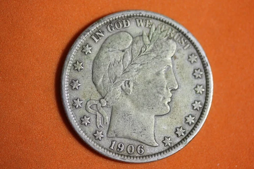 Estate Find 1906 - Barber Half Dollar!! #K34003