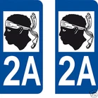 2A Corsica - LogoType | license plate sticker