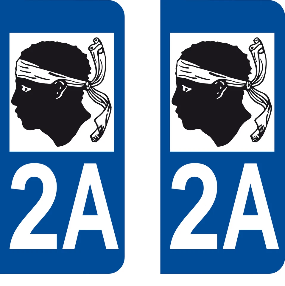 SAFIRMES 2A Corse - LogoType | Autocollant plaque d'immatriculation