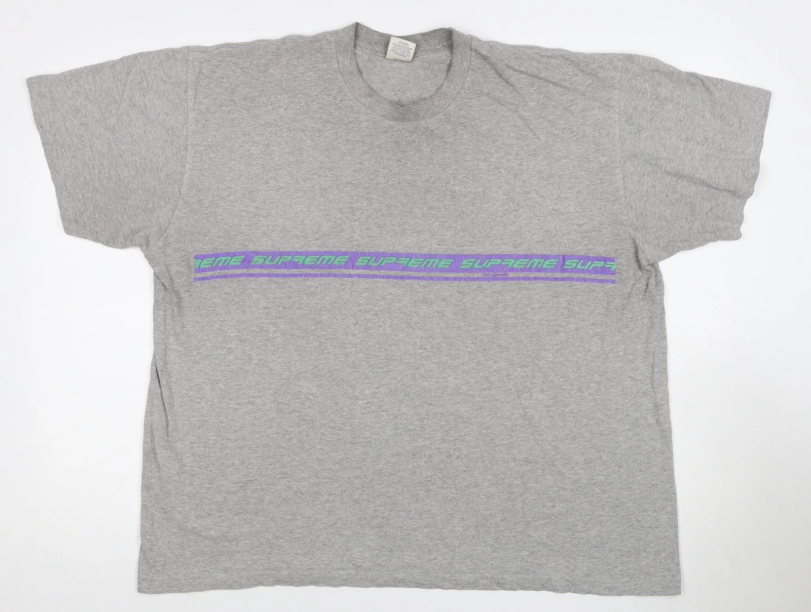 T shirt graphique homme Supreme XL gris manches courtes