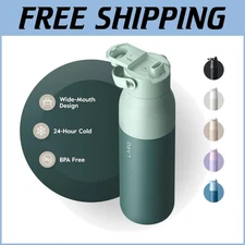 Eucalyptus Green 23oz Double-Wall Insulated Water Bottle for Active Lifestyles