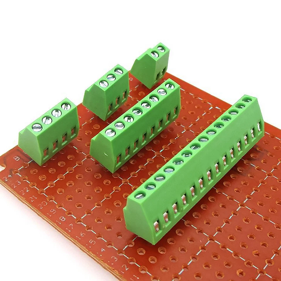 2/3/4/5/6/7/8/9/10/12 Pin 2.54mm Pitch PCB Mount Screw Terminal Block Connector - Image 2 of 4