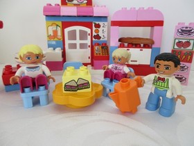 Duplo LOT OF 2 SETS,  BACKYARD CLINIC 10606 Doc McStuffins, 10587 CAFE, EXTRAS