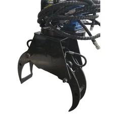 AGT Mini Excavator Hydraulic Rotating Log Grapple 360° Rotatable Attachment 70kg
