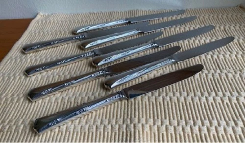 Gorham GREENBRIER 1938 Sterling Silver SET OF 8 Knives 8 7/8" New French Blades