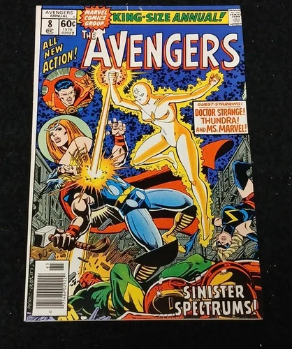 1978 MARVEL COMICS THE AVENGERS ANNUAL #8 NEWSSTAND SMALL COVER TEAR VINTAGE MCU