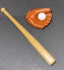 Vintage Mattel Ricky and Ken Wooden Baseball Bat Glove Ball