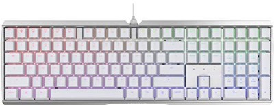 CHERRY WIRED MECHANICAL GAMING KEYBOARD ALUMINUM HOUSING MX RED SWITCHES - WHITE