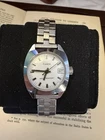 Timex Water Resistant Manual Mechanical Analog Wristwatch White Dial Date