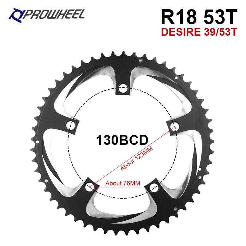 110/130BCD Road Bike Crankset Chainring 110bcd/130bcd Chainwheels with Shimano - Image 3 of 4