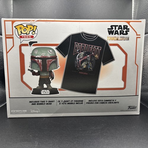 Funko POP! and Tee Star Wars The Mandalorian Boba Fett with Size Large T-Shirt - Picture 3 of 8