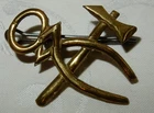 WW2 REME ARTIFICERS BRITISH MILITARY ARM TRADE BADGE GENUINE BRASS WORLD WAR II