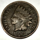 1897 Indian Head Cent Penny Good Condition 1c One Cent US Coin- 2520
