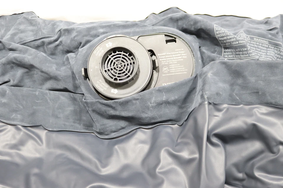 Intex 18" Pillow Top Air Mattress with Electric Pump and Headboard - Queen Size - Image 2 of 4