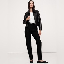 NWT Banana Republic Black High-Rise Modern Slim Refined Ankle Pant - 12 LONG