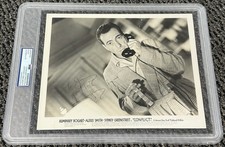 Humphrey Bogart Signed Autograph Vintage 8x10 1945 Conflict Promo Photo PSA/DNA