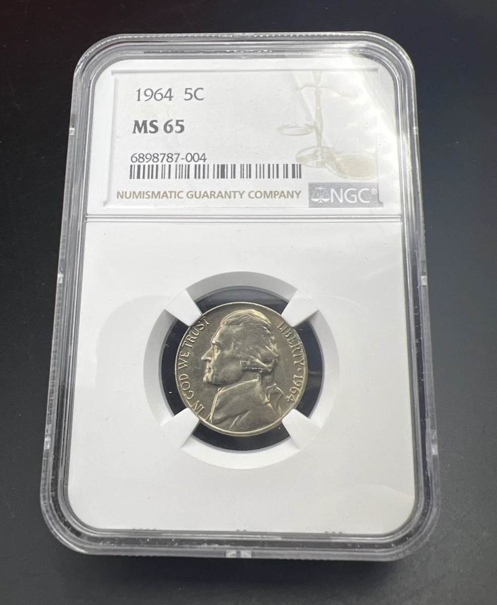 Philadelphia MS 65 Graded 1964 US Jefferson Nickels (1938-Now) for