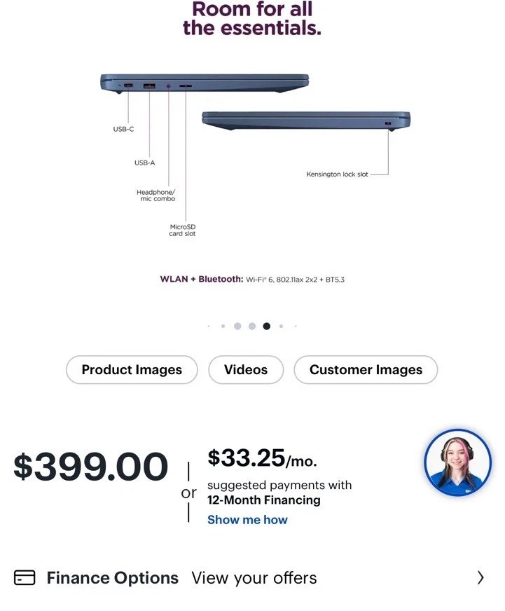 Lenovo - IdeaPad Slim 3 Chromebook Laptop - 14" Full HD Touchscreen Laptop - ... - Image 2 of 3