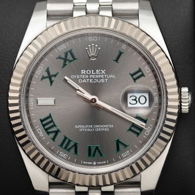 Rolex Datejust 126334 Uhr Wimbledon Grau Zifferblatt 41 mm 2026 Neu