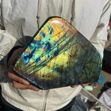 6.2lb Natural Labradorite freeform Quartz Crystal Mineral Specimen Healing