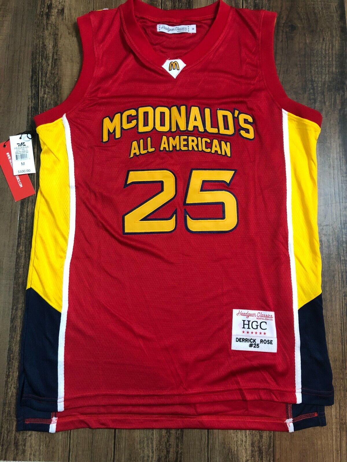 Adidas D Rose Mcdonald's All American Swingman Jersey Red GI9422 US XL