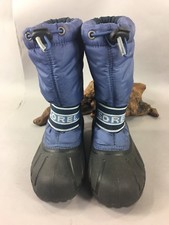 SOREL childs sz 13 black boot with nylon top and removeable wool liner