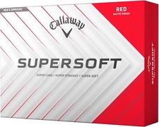 Callaway Golf 2025 SUPERSOFT Golf Balls 1 Dozen 12 Balls COLOR: RED