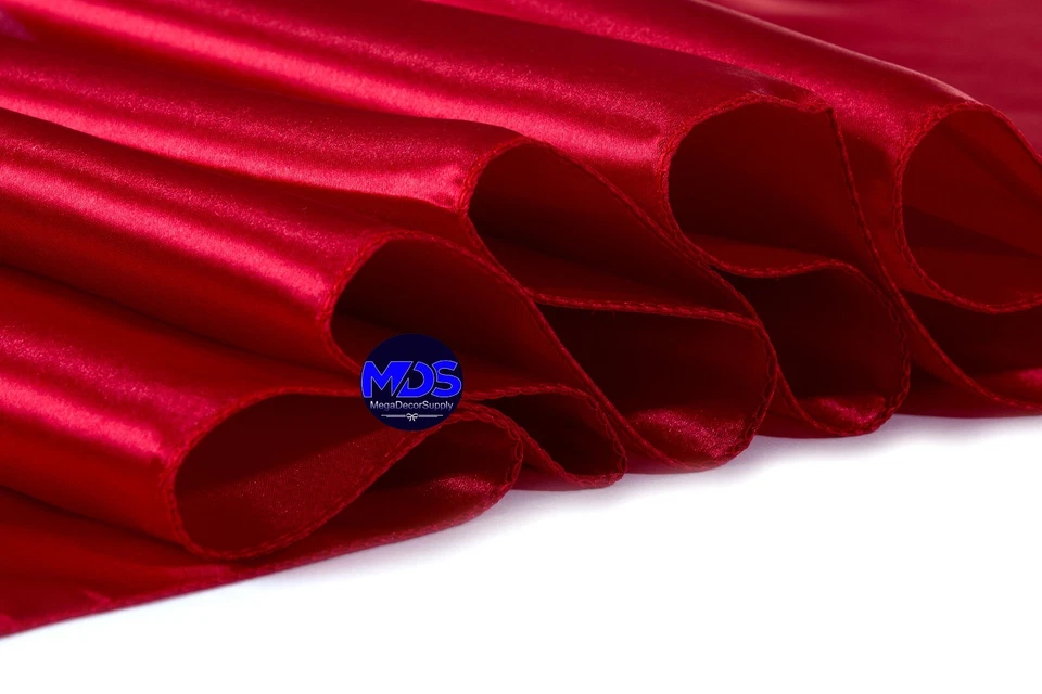 12 Satin Table Runners Silky Chair Sashes Bows wedding party decoration 12"X108" - Image 4 of 4