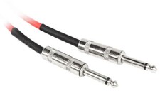 Rockville RCGT3R 3' 1/4'' TS to 1/4'' TS Instrument Guitar Cable in Red