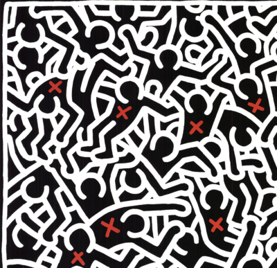 KEITH HARING Untitled (April 1985) 31.5