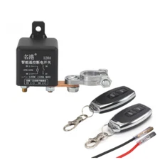 Car Battery Disconnect Isolator Power Master Kill Switch w/2Pcs Remote Control
