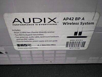 #ad #ad New Audix AP42 BP A Performance Series Wireless System $524.99