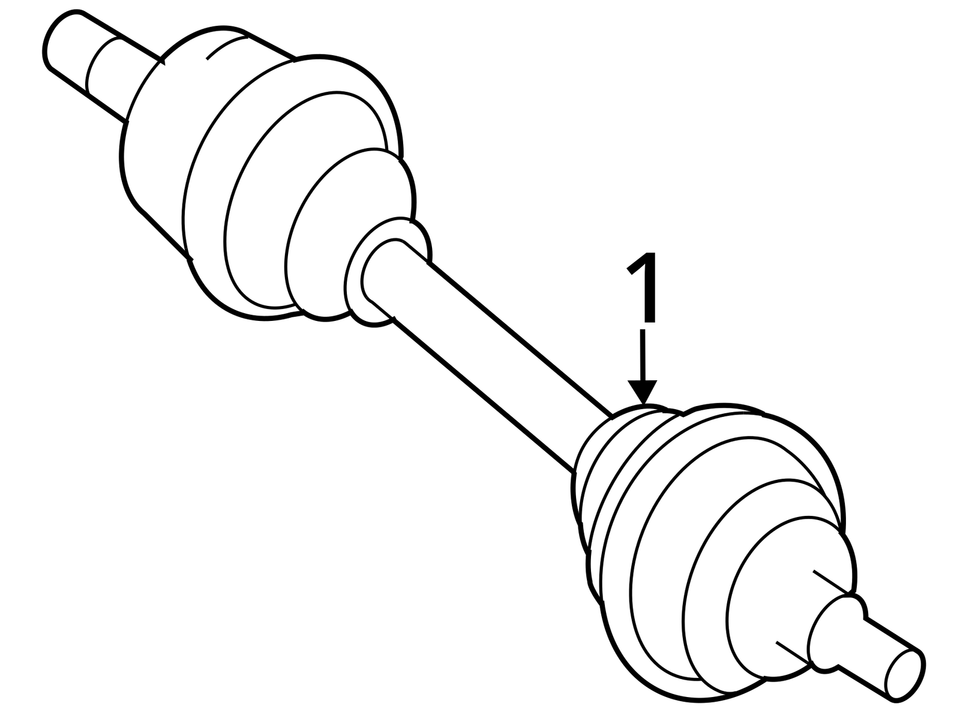 2013 ML Class Front Driver Left CV Axle Shaft OEM 141K Miles