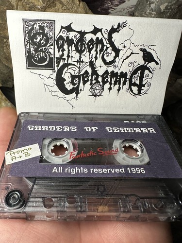 1996 PROMO GARDENS OF GEHENNA DEMO GOTHIC DEATH DOOM METAL CASSETTE RARE - Imagen 2 de 6