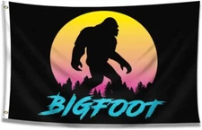 Funny Bigfoot Sasquatch Outdoor Flag Banner Breeze Home Garden Color2 