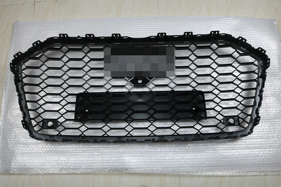 Решетка переднего бампера сотовая сетка для Audi A6 S6 C8 RS6 стиль 2019 2020 черная - Изображение 2 из 4