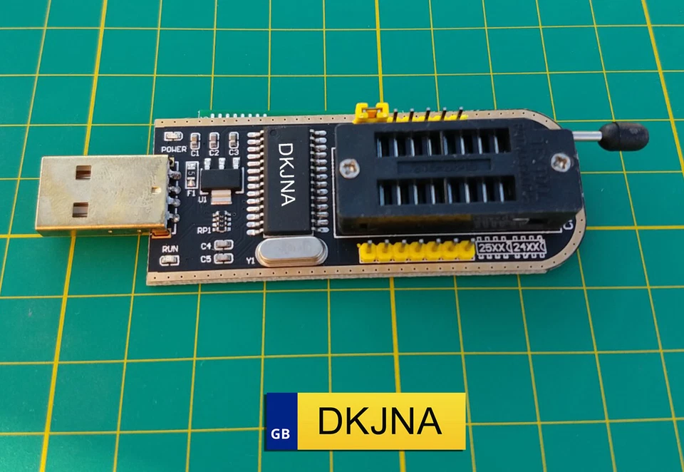 CH341A BIOS USB Programmer Flasher Writer 24 25 Series EEPROM SOP Clip Adapter - Image 4 of 4