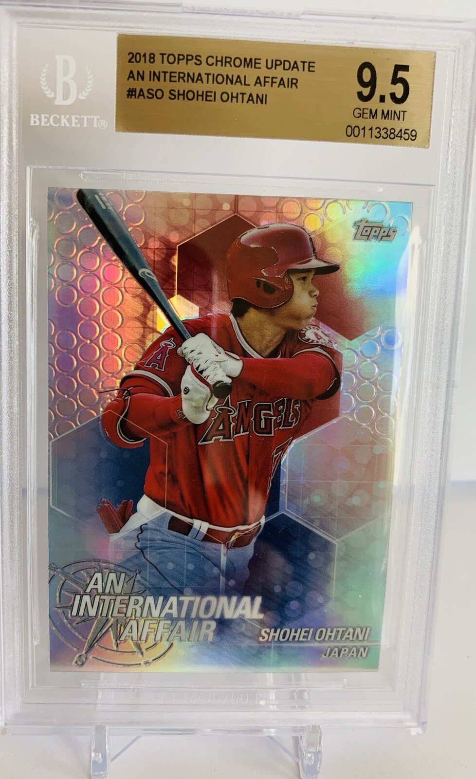 2018 Topps Chrome Shohei Ohtani RC “International Affair” Rookie Card BGS 9.5 💎