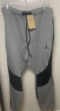 Men's XXL Nike Air Jordan Dri-Fit Jumpman Statement Pants Gray Black DQ7320-091