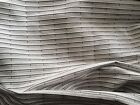 Nobilis Horizontal Stripe Chenille cotton grey warm white soft texture 2+ yards