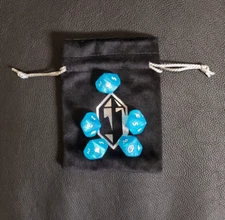 Crystal Counter D10 dice and Bag Combo, Final Fantasy Prerelease Promo, FFN, MTG